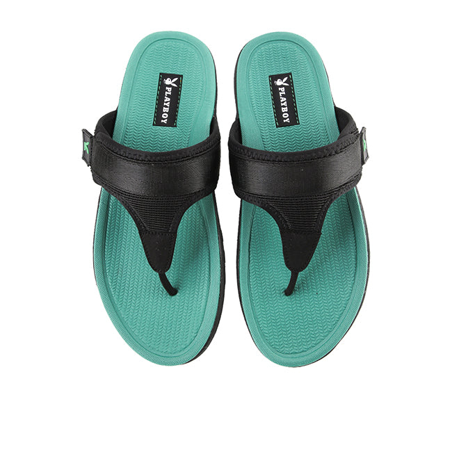 Playboy Sandal Pria Thong Roxy In Black