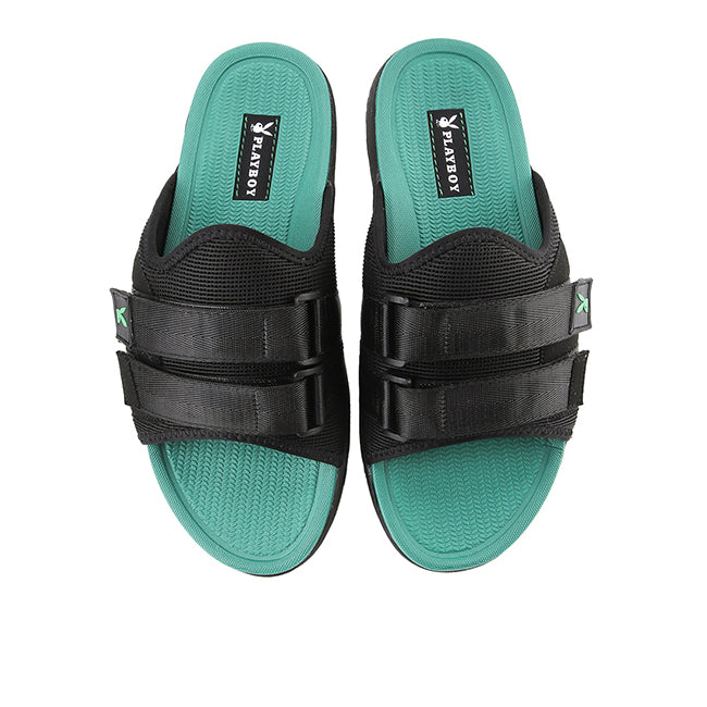 Playboy Sandal Pria Straps Percy In Black