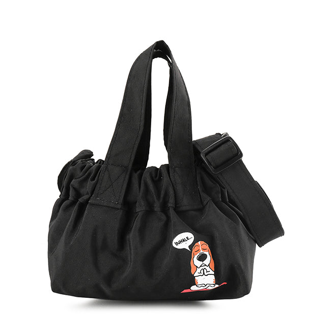 Hush Puppies Tas Sling Unisex Dumpling Bag S 1Tone In Black
