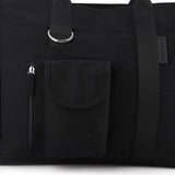 Bianca Canvas Tote Bag In Black