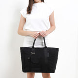 Bianca Canvas Tote Bag In Black