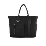 Bianca Canvas Tote Bag In Black
