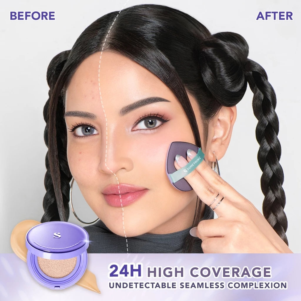 Somethinc CoverBlur Pro Filter Breathable Cushion SPF 40 PA++++ - N01 Nina