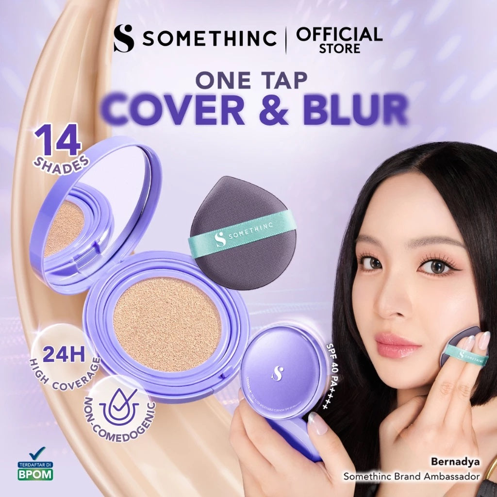 Somethinc CoverBlur Pro Filter Breathable Cushion SPF 40 PA++++ - N02 Charlotte