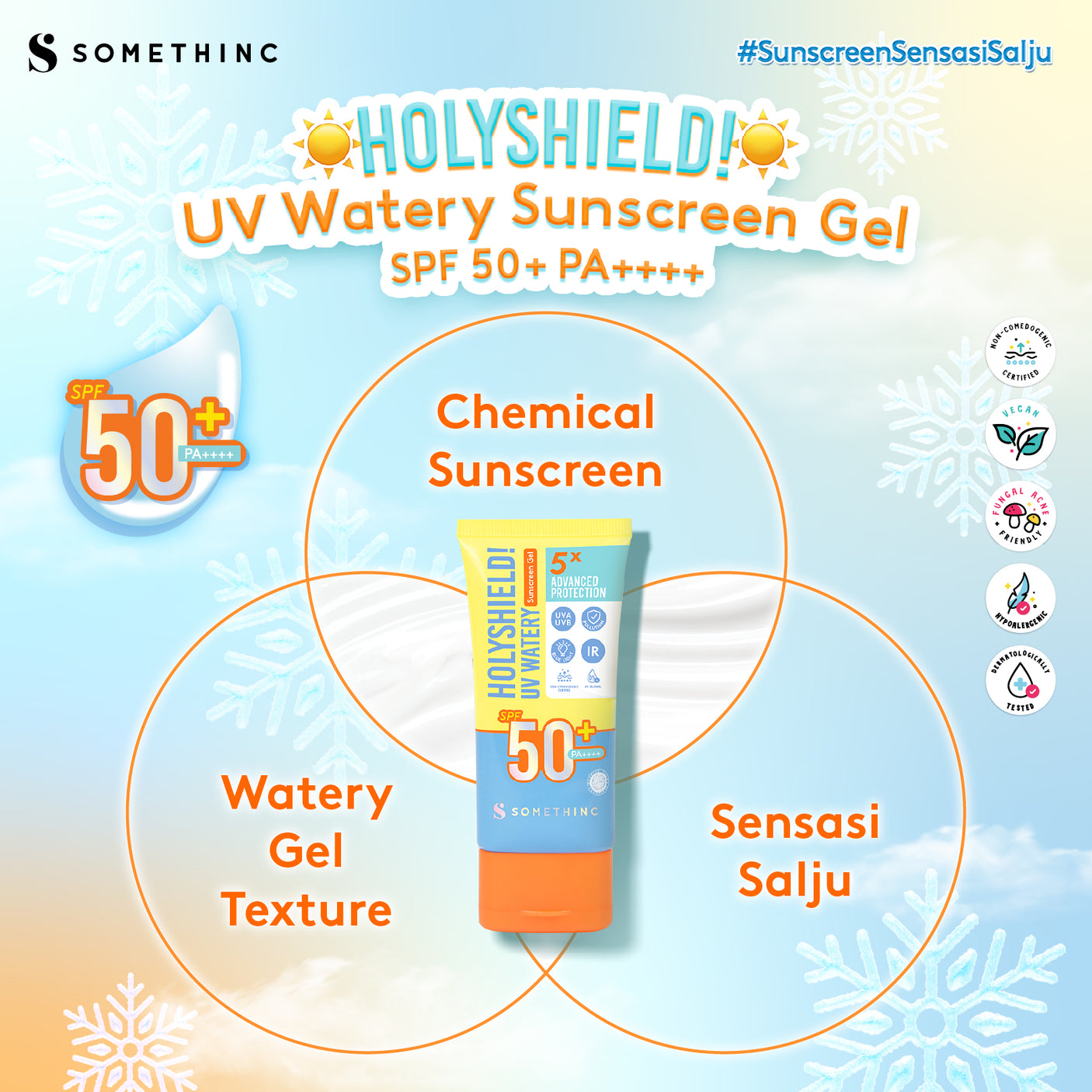 Holyshield! UV Watery Sunscreen Gel SPF 50+ PA++++  50gr