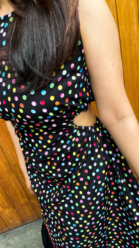 Phoebe Cut Dress (Black)