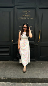 Phoebe Cut Dress (White)