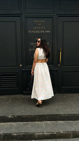 Phoebe Cut Dress (White)