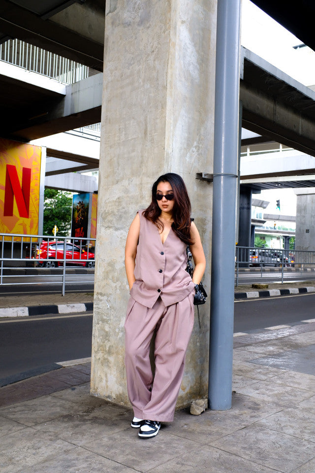 Cya Vest Set - Taupe