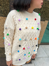 Aratta Knit Bubble Sweater - Cream