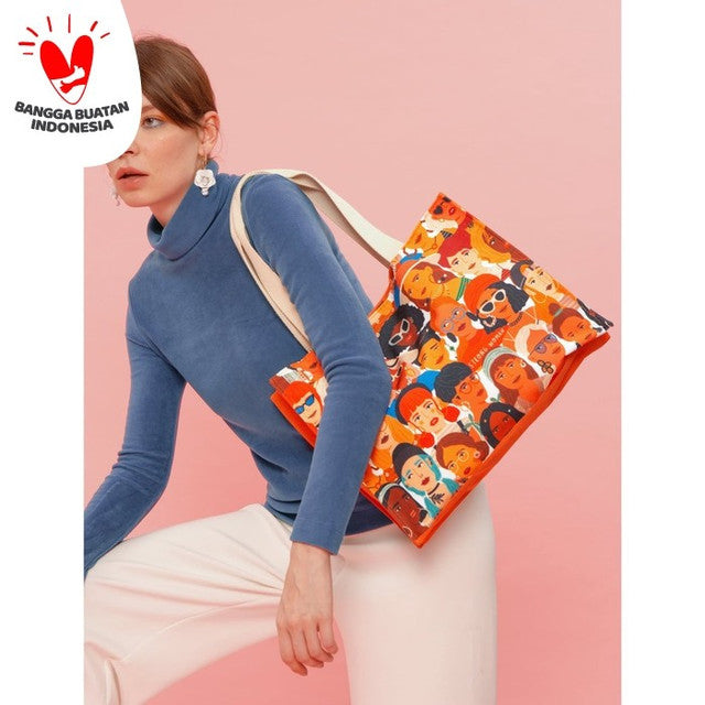 Sovlo Tivoli Tote Bag Strong Woman Tas Pundak Kerja Belanja Besar Handbag