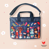 Sovlo Tas Laptop Indonesian Strong Woman - Biru