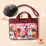 Sovlo Tas Laptop Indonesian Strong Woman - Pink