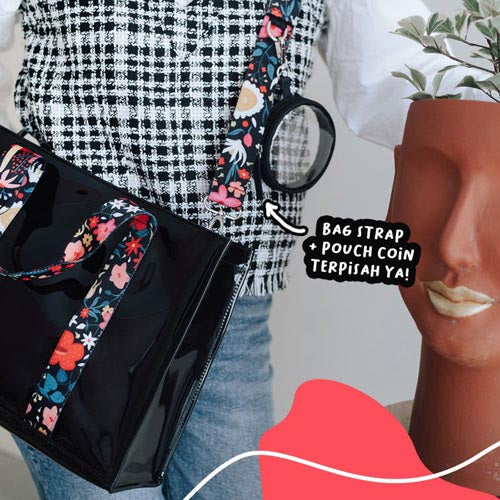 Sovlo Tas Cleo Kembang Nusantara Hitam