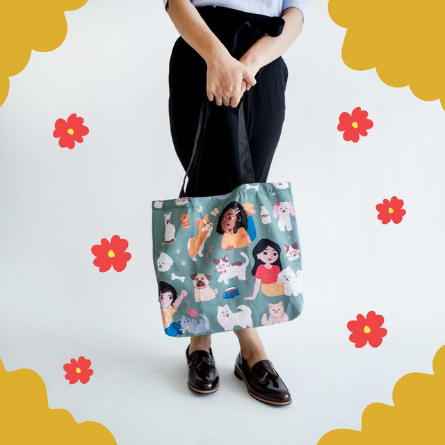 Sovlo Tas Belanja Lipat Indonesian Strong Woman And Her Pets