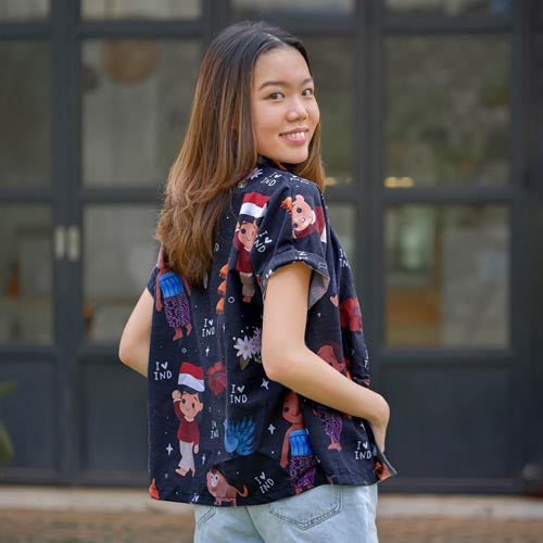 Sovlo x Ilustrator Lokal Vol.2 - Kemeja Oversized Melissa