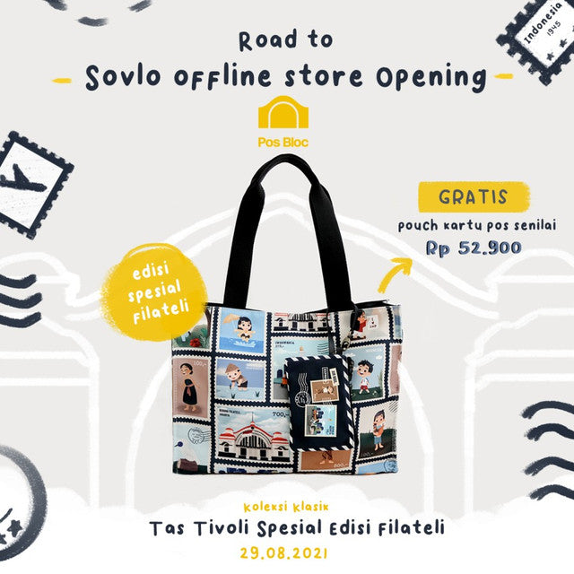 Sovlo Tivoli Tote Bag Edisi Filateli