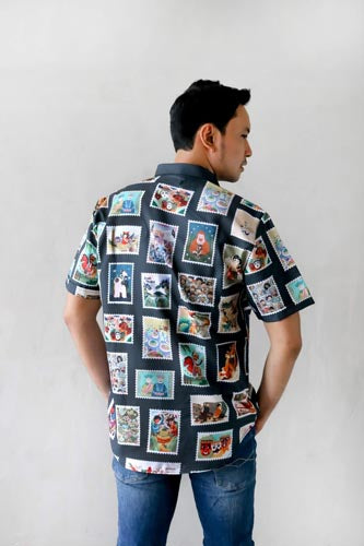 Sovlo x Ilustrator Lokal: Kemeja Unisex Edisi Filateli