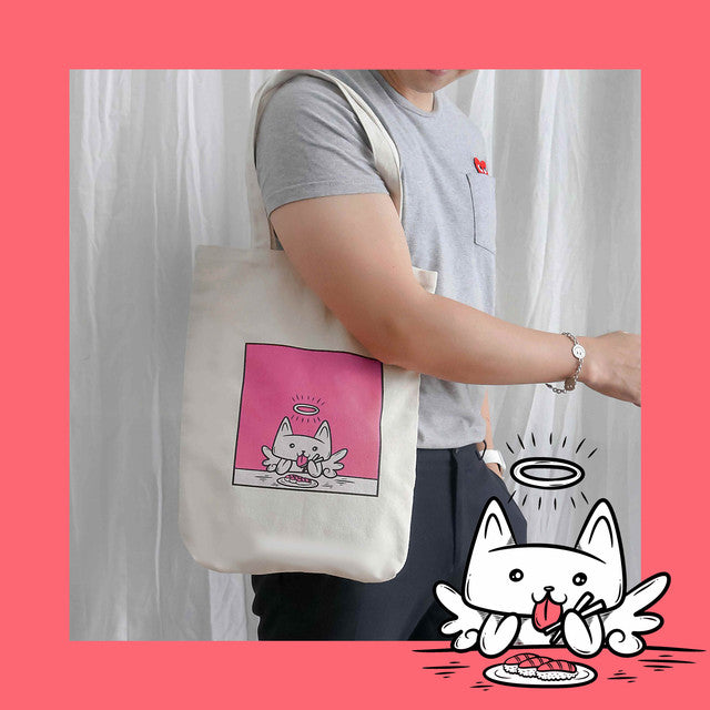 Sovlo Daisy Tote Bag - Tas Pundak Kanvas  Db Red