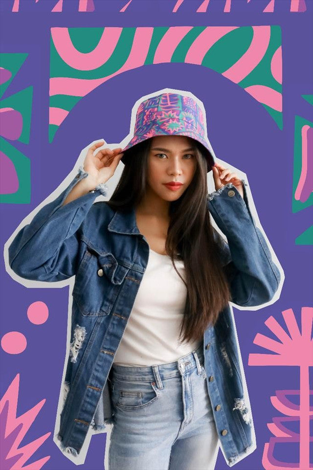 Sovlo Bucket Hat Sovlo x Popomangun Ungu