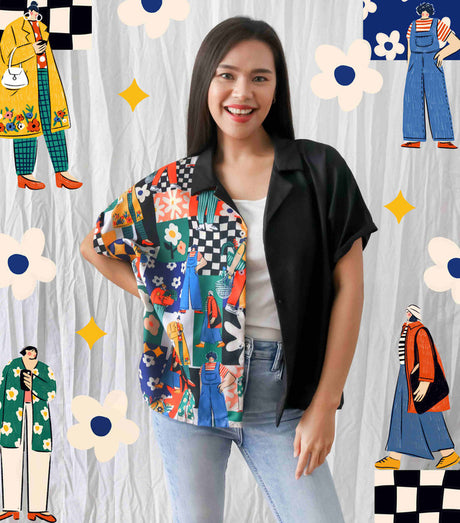 Sovlo Kemeja Oversized Avery  Tiaranugroho