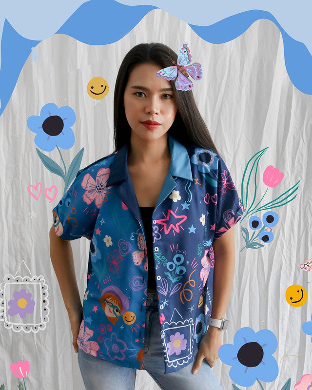 Sovlo Brea Shirt - Kemeja Oversized Wanita Sucidraw