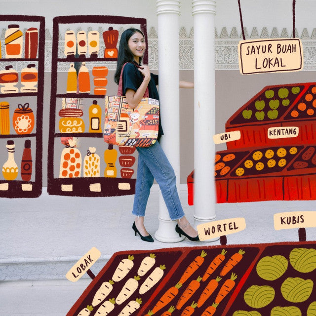 Sovlo Shopping Bag - Tas Belanja Lipat - Pipiti