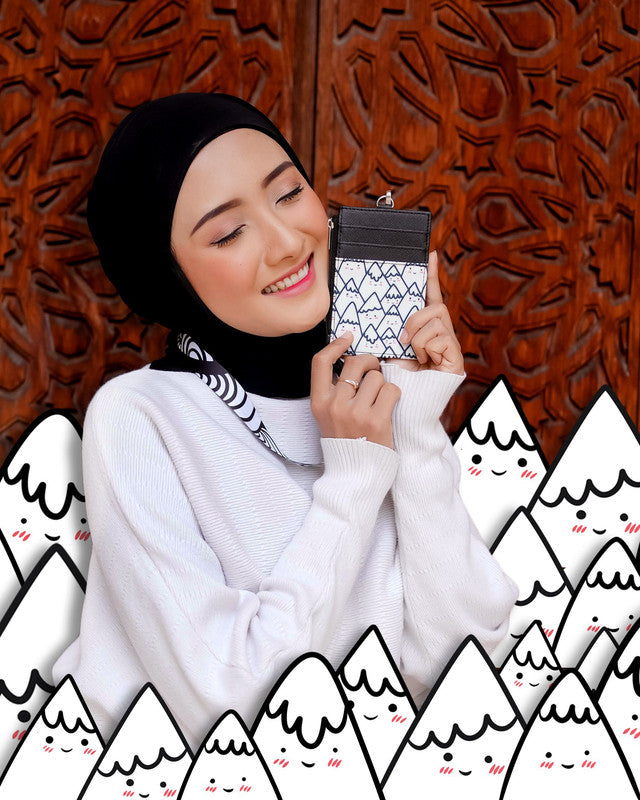 Sovlo Id Card Wallet / Tempat Id Card Dengan Seleting / Id Card Lanyard Deadlineboy
