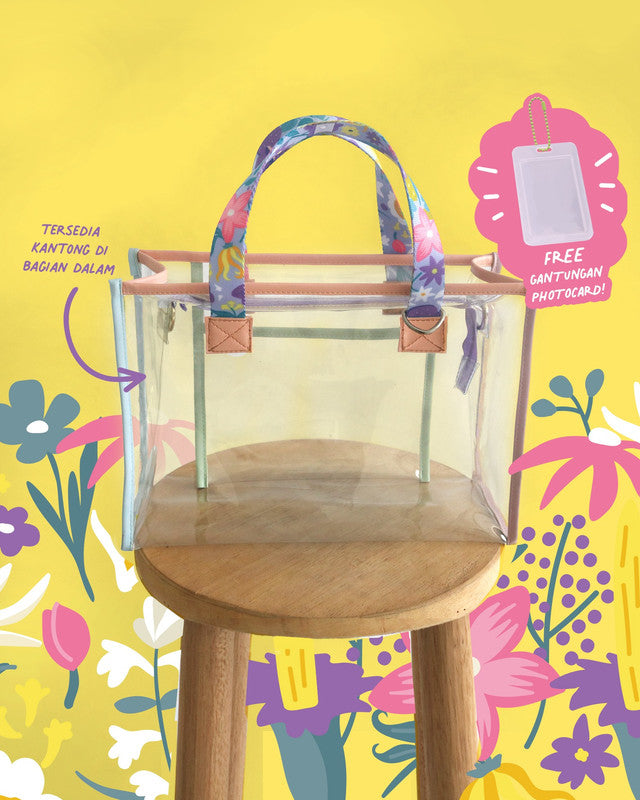 Sovlo Minso Pvc Sling Bag - Tas Sele Mpang Konser/Tas Transparan Multifungsi - Lilac