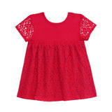 TORIO Basic Red Lace Blouse - Baju Atasan Anak Perempuan - Blouse Anak