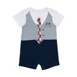 Torio Onesie Tuxedo White - Baby Bodysuit Bayi Romper Bayi Baju Bayi