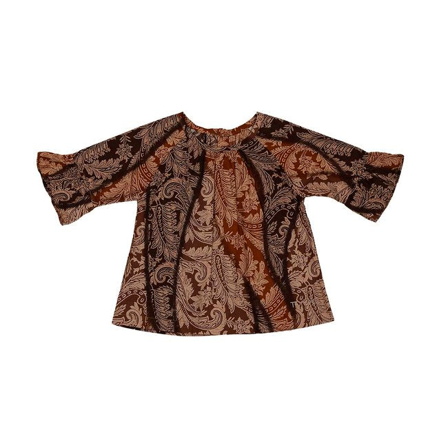TORIO Smart Casual Gold Batik - Blouse Batik Anak Perempuan
