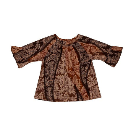 TORIO Smart Casual Gold Batik - Blouse Batik Anak Perempuan
