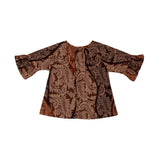 TORIO Smart Casual Gold Batik - Blouse Batik Anak Perempuan
