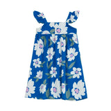 TORIO Blue Blossom Dress - Baju Anak - Dress Anak Perempuan
