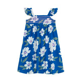 TORIO Blue Blossom Dress - Baju Anak - Dress Anak Perempuan