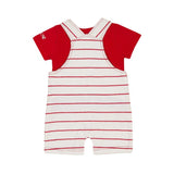 TORIO Basic Baby Bear Red Overall Set - Baju Anak - Jumper Anak