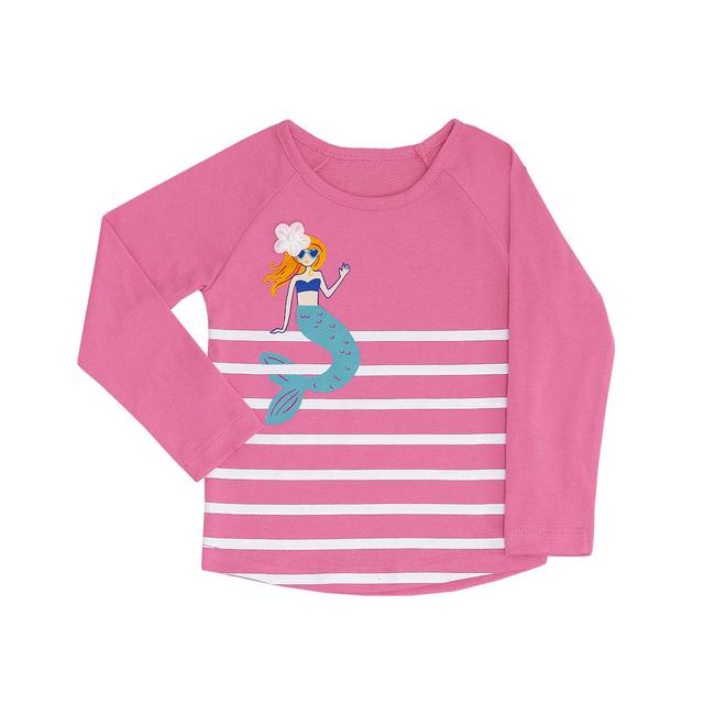 TORIO Long Sleeve T-Shirt Pink Mermaid - Kaos Lengan Panjang Anak Perempuan