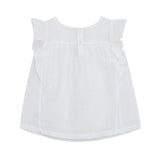 TORIO Ruffle Sleeve Blouse Broken White - Baju Atasan Anak Perempuan