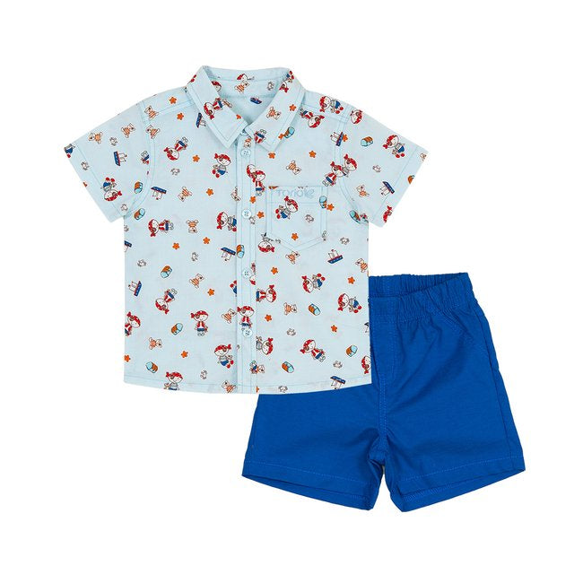 TORIO Smart Casual Pirate Pattern Set - Setelan Anak Laki-laki