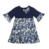 TORIO Navy Girls Batik Dress - Dress Batik Anak Perempuan