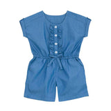 TORIO Denim Ruffle Overall - Overall Anak Perempuan