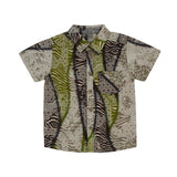 Torio Indonesian Smart Casual Green Batik -Kemeja Batik Anak Laki-Laki