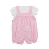 TORIO Pretty Pink Jasmine Overall Set - Baju Setelan Jumper Bayi Perempuan - Pakaian Anak Perempuan