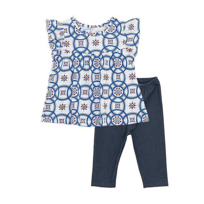 TORIO Legging Set Turkish Pattern - Setelan Anak Perempuan