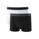Hush Puppies Pakaian Pria Ctnsp2 Boxer In Black / White