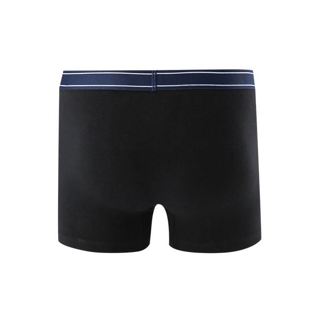 Hush Puppies Pakaian Pria Ctnsp2 Boxer In Black / White