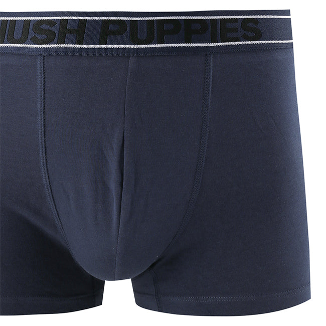 Hush Puppies Pakaian Pria Ctnsp2 Boxer In Navy / Maroon