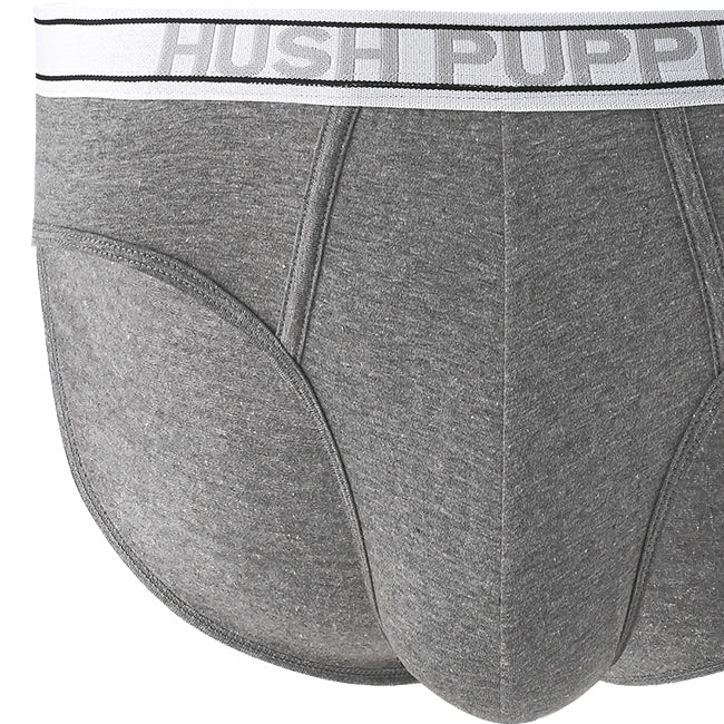 Hush Puppies Pakaian Pria Ctnsp2 Brief In White / Gray