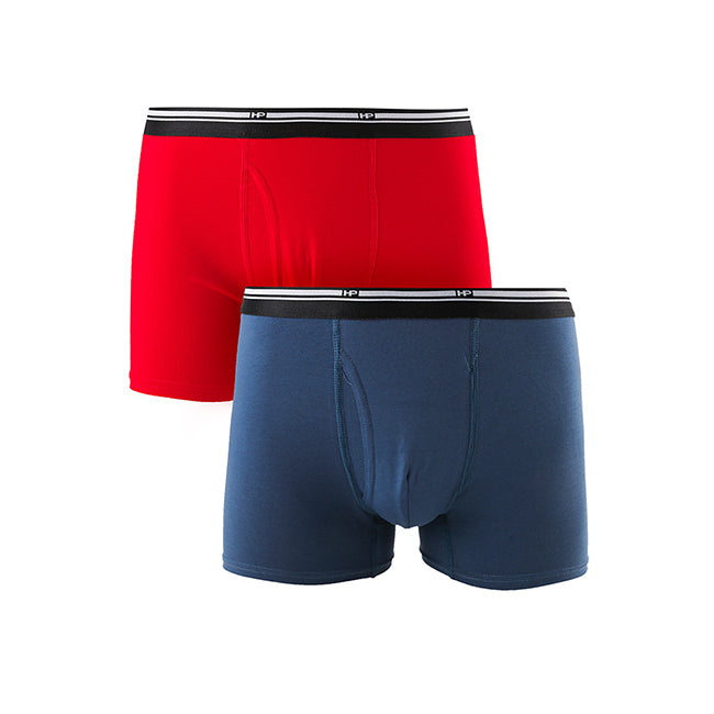 Hush Puppies Pakaian Pria Pimasp2 Boxer In Dark Blue / Red